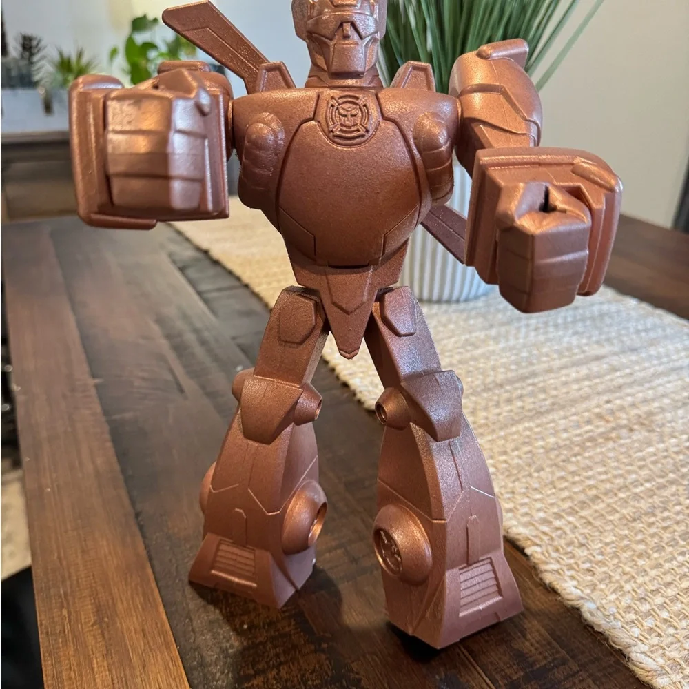 Hammered Copper Custom Painted Transformer Decorative Toy - Picture 4 of 7